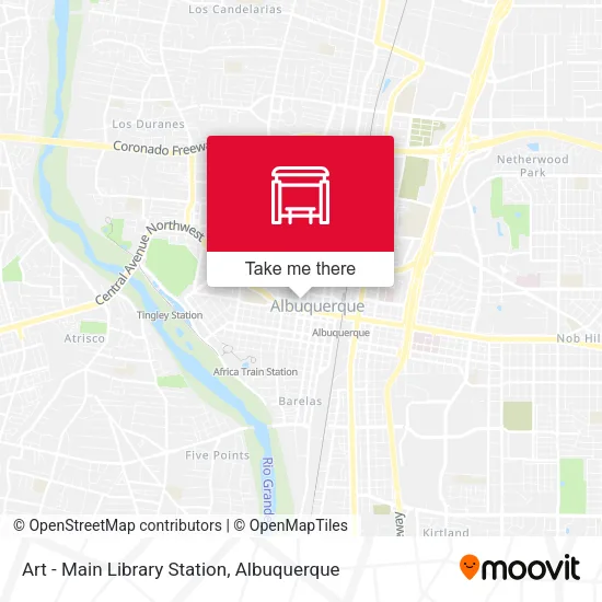 Mapa de Art - Main Library Station