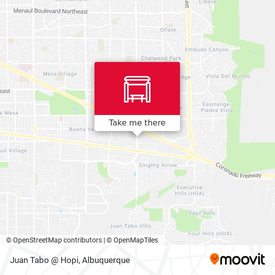 Juan Tabo @ Hopi map