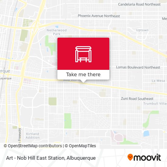 Art - Nob Hill East Station map
