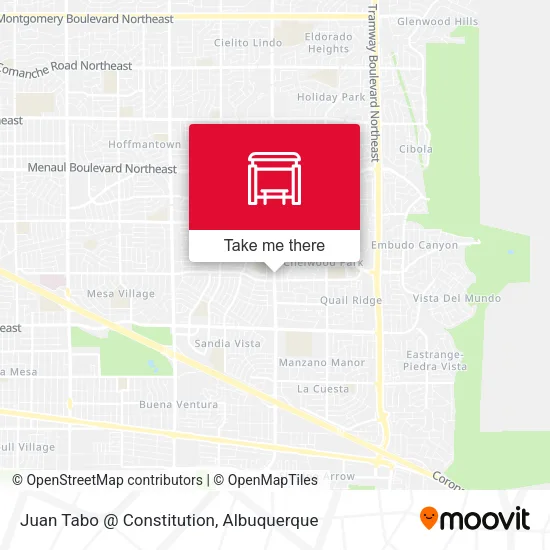 Juan Tabo @ Constitution map