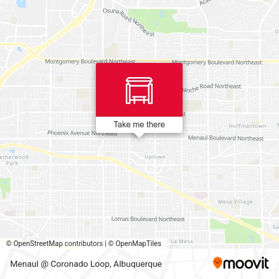 Mapa de Menaul @ Coronado Loop