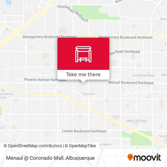 Menaul @ Coronado Mall map