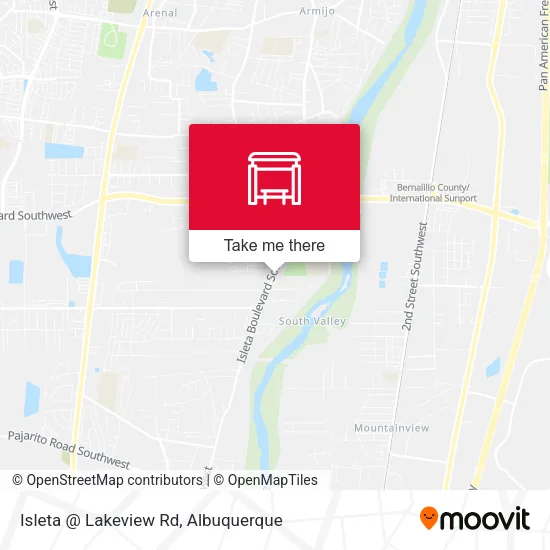 Mapa de Isleta @ Lakeview Rd