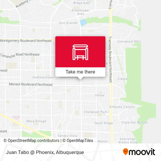 Juan Tabo @ Phoenix map