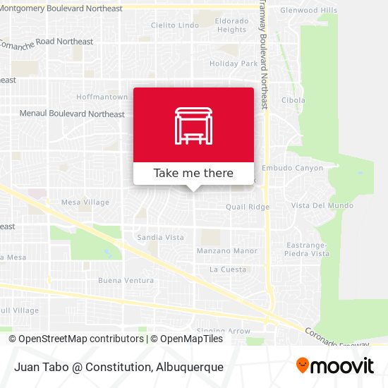Juan Tabo @ Constitution map
