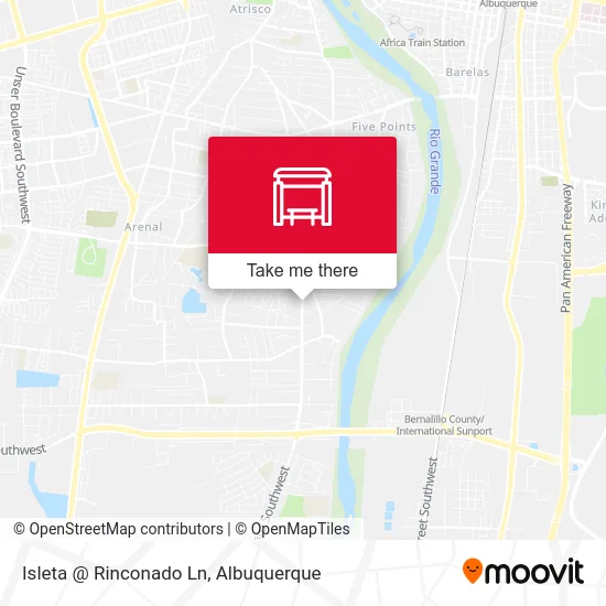 Isleta @ Rinconado Ln map