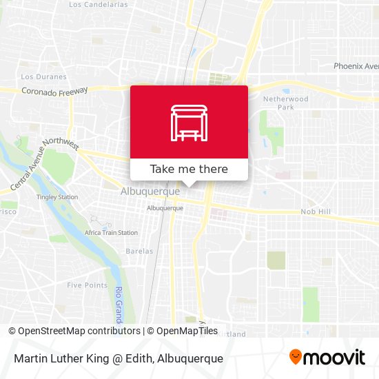 Martin Luther King @ Edith map