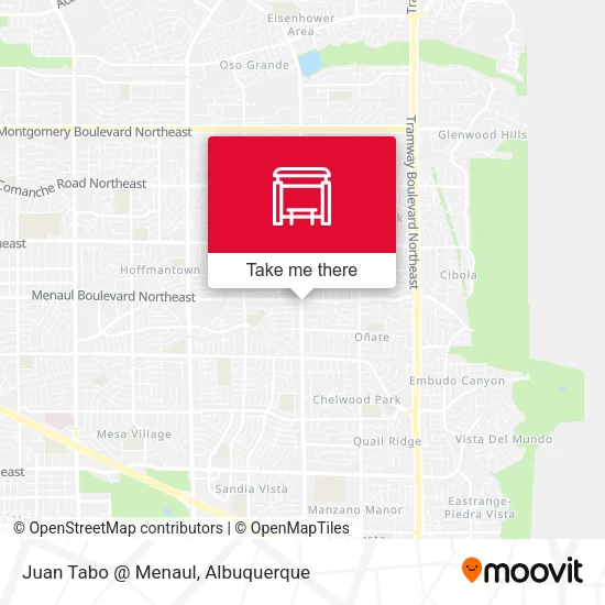 Mapa de Juan Tabo @ Menaul
