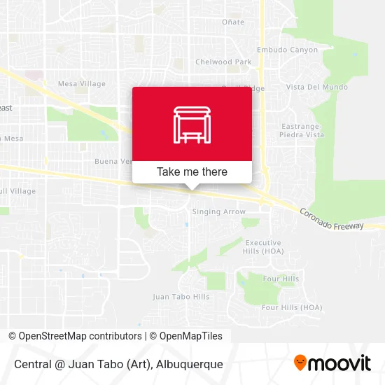 Central @ Juan Tabo (Art) map