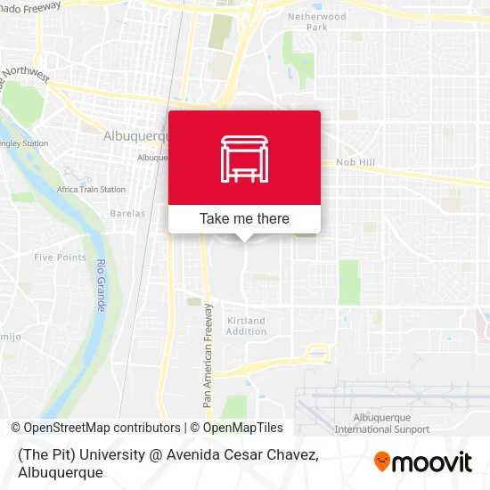 Mapa de (The Pit) University @ Avenida Cesar Chavez