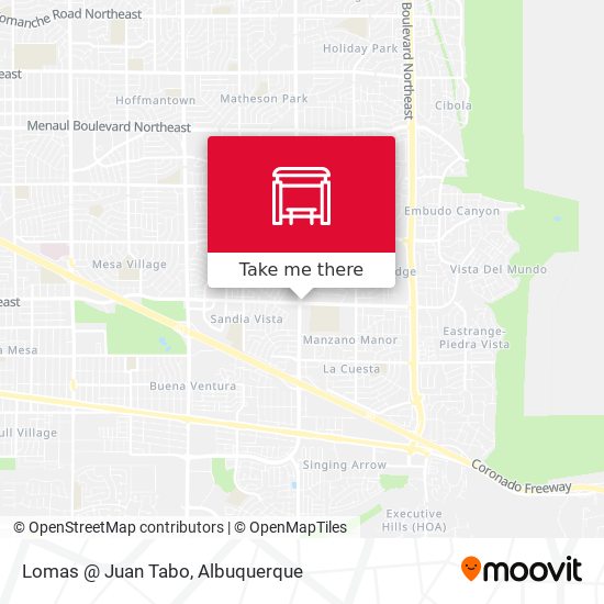 Lomas @ Juan Tabo map