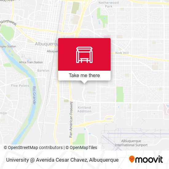 University @ Avenida Cesar Chavez map