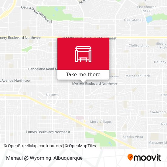 Menaul @ Wyoming map