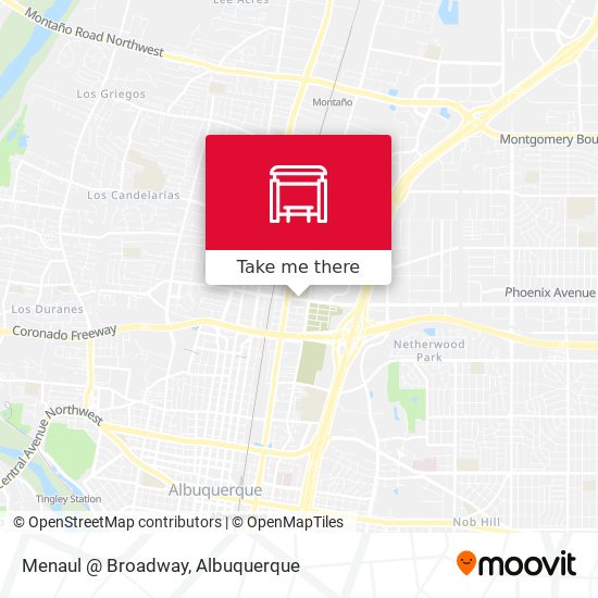 Menaul @ Broadway map