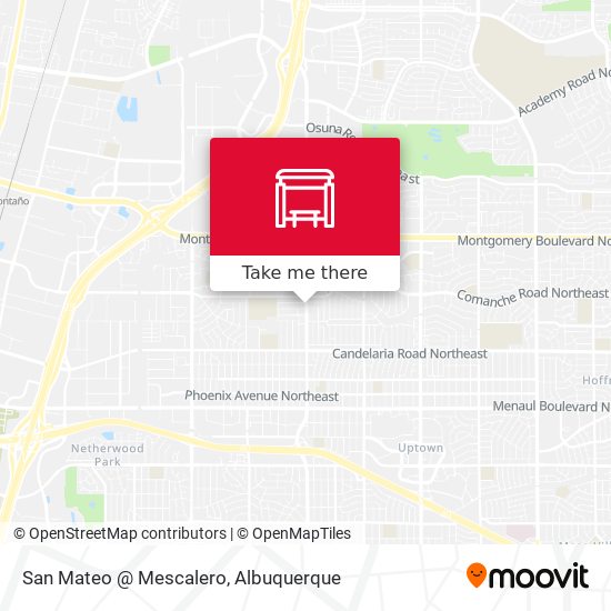 San Mateo @ Mescalero map