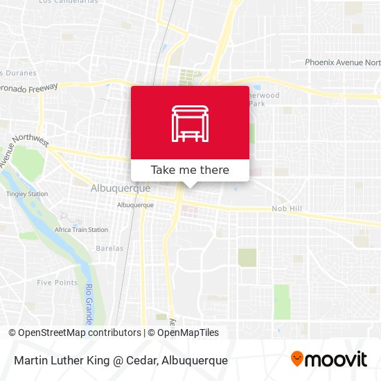Martin Luther King @ Cedar map