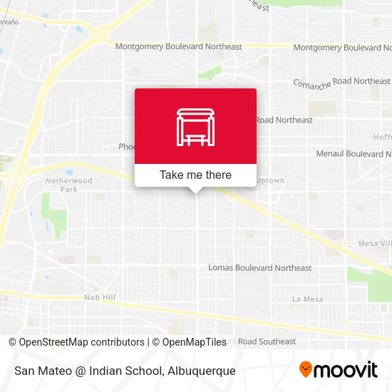 Mapa de San Mateo @ Indian School
