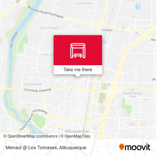 Menaul @ Los Tomases map