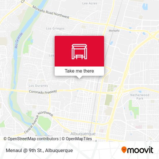 Menaul @ 9th St. map