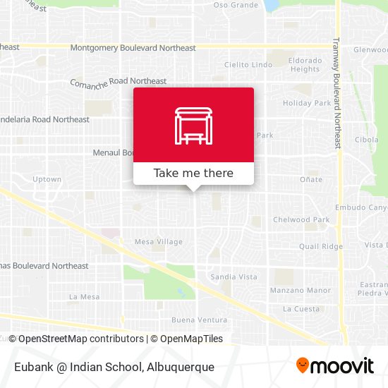 Eubank @ Indian School map