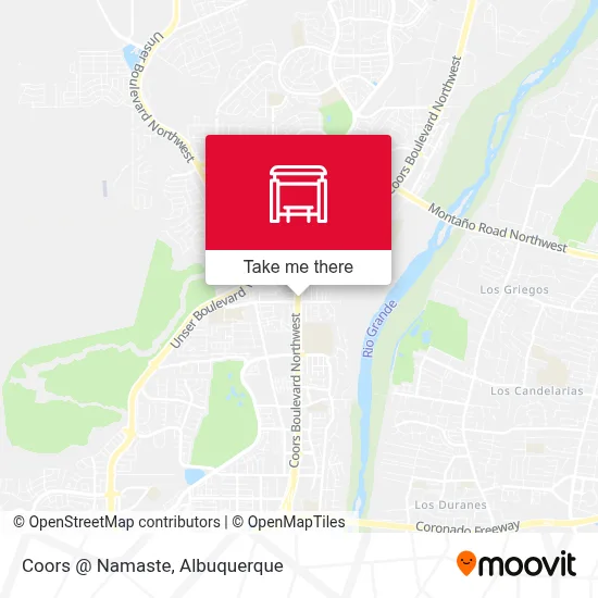 Coors @ Namaste map