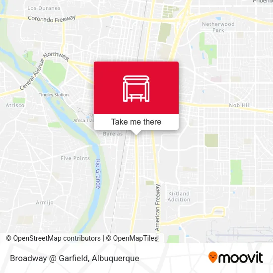Mapa de Broadway @ Garfield