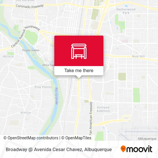 Mapa de Broadway @ Avenida Cesar Chavez