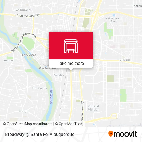 Mapa de Broadway @ Santa Fe
