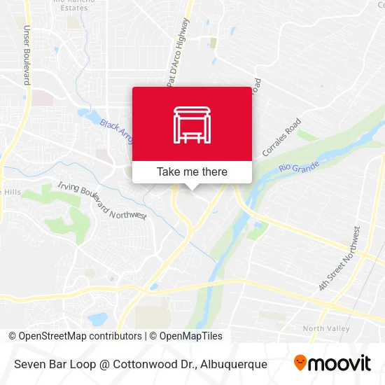 Mapa de Seven Bar Loop @ Cottonwood Dr.
