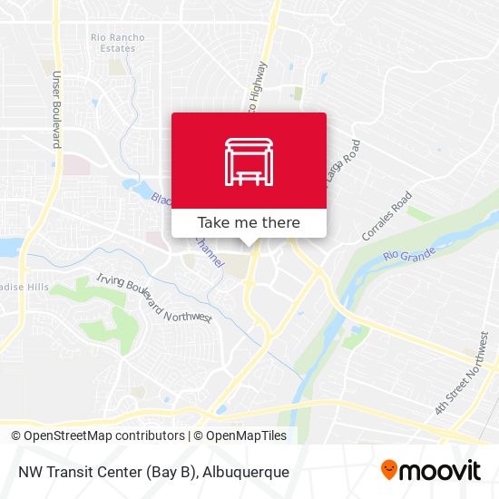 NW Transit Center (Bay B) map