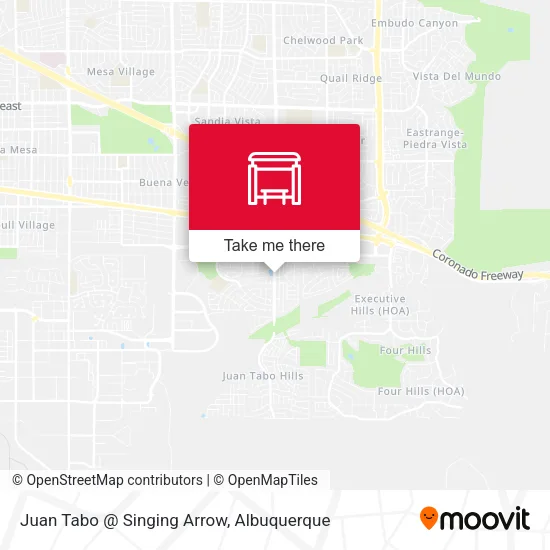 Mapa de Juan Tabo @ Singing Arrow