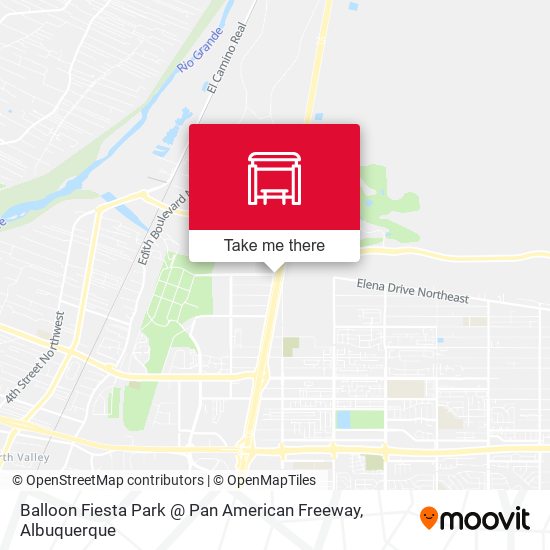 Balloon Fiesta Park @ Pan American Freeway map