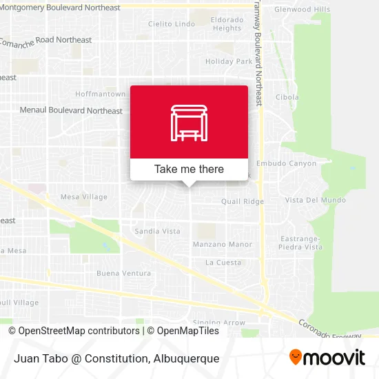 Mapa de Juan Tabo @ Constitution