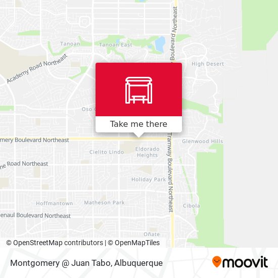 Montgomery @ Juan Tabo map