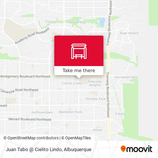 Juan Tabo @ Cielito Lindo map