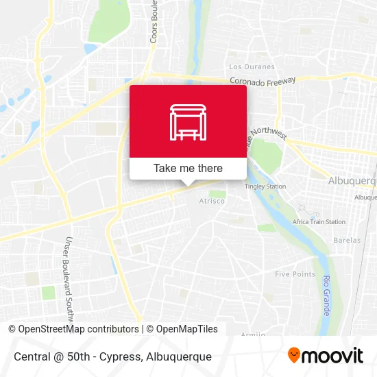 Mapa de Central @ 50th - Cypress