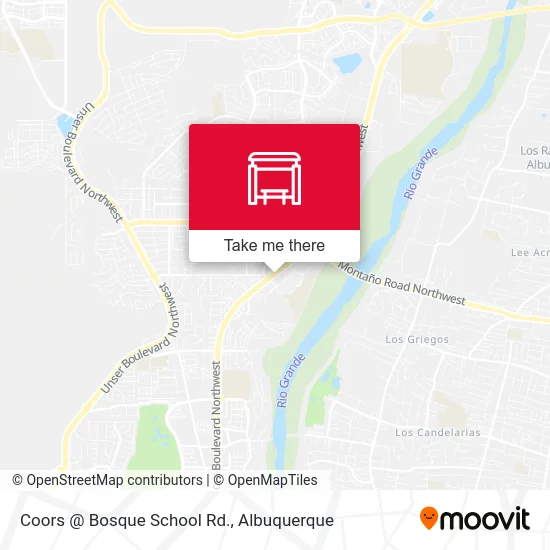 Coors @ Bosque School Rd. map