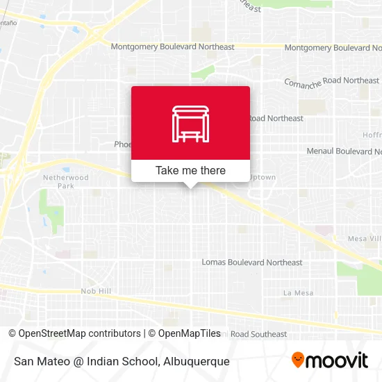Mapa de San Mateo @ Indian School