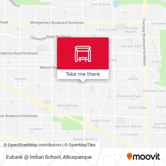 Eubank @ Indian School map