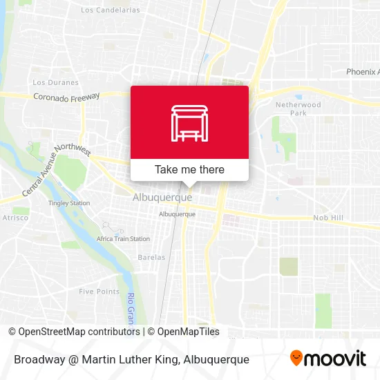Mapa de Broadway @ Martin Luther King
