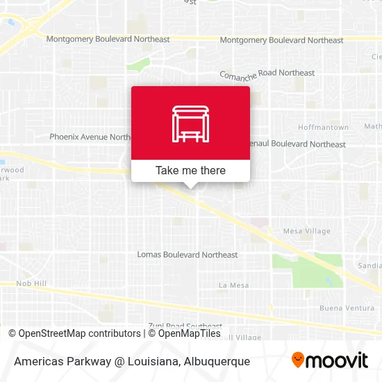 Americas Parkway @ Louisiana map