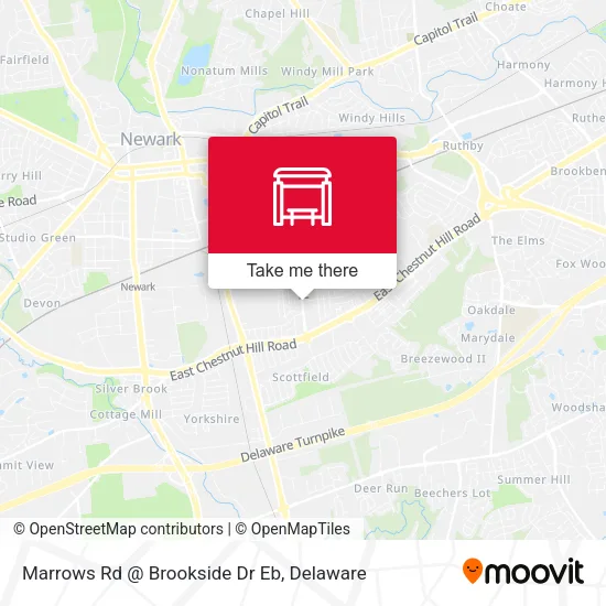 Mapa de Marrows Rd @ Brookside Dr Eb