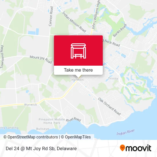 Del 24 @ Mt Joy Rd Sb map