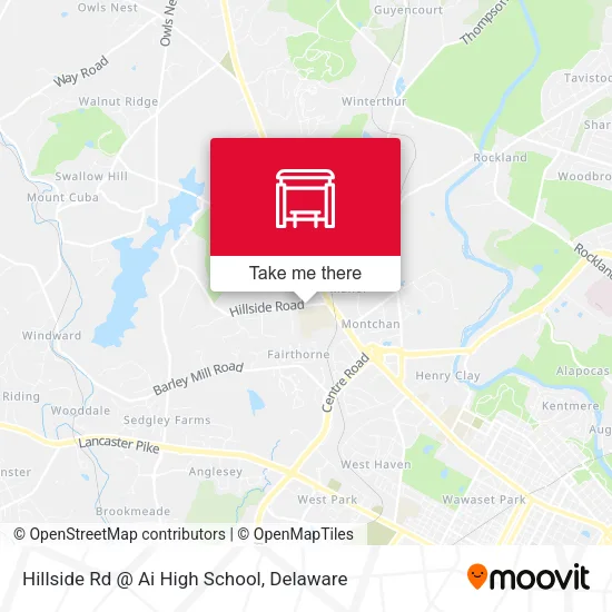 Mapa de Hillside Rd @ Ai High School