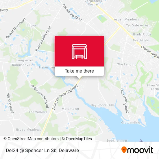 Mapa de Del24 @ Spencer Ln Sb