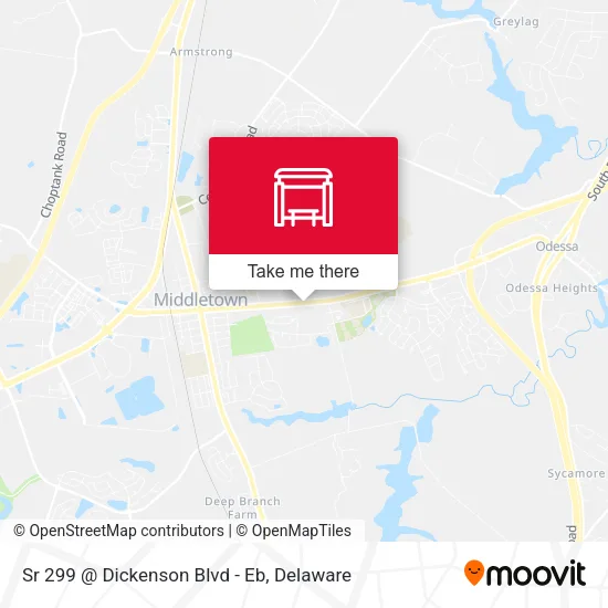 Sr 299 @ Dickenson Blvd - Eb map