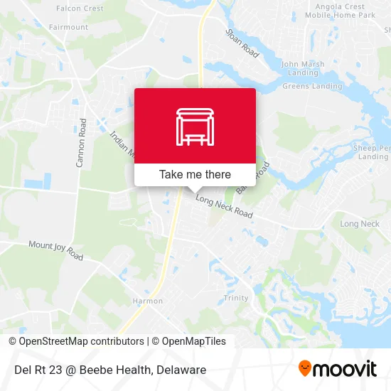 Mapa de Del Rt 23 @ Beebe Health