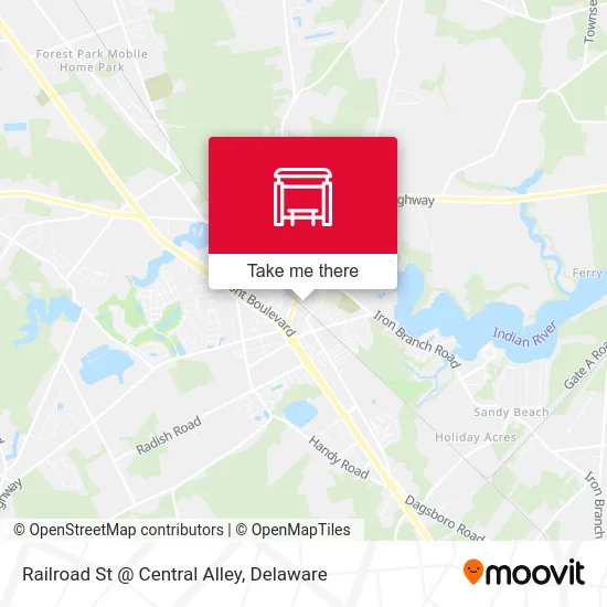 Railroad St @ Central Alley map