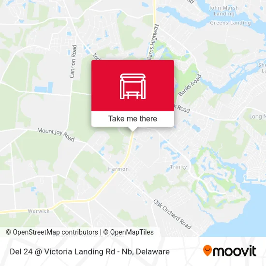 Del 24 @ Victoria Landing Rd - Nb map