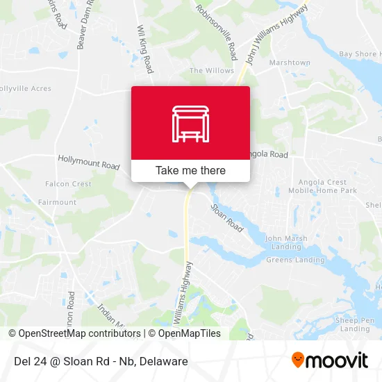 Del 24 @ Sloan Rd - Nb map